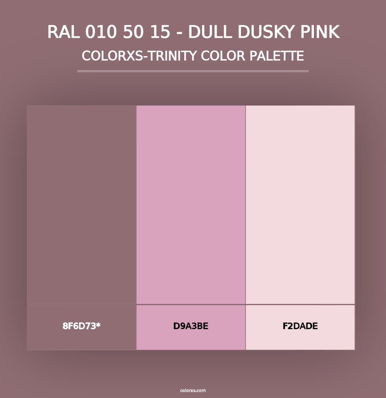 RAL 010 50 15 - Dull Dusky Pink - Colorxs Trinity Palette