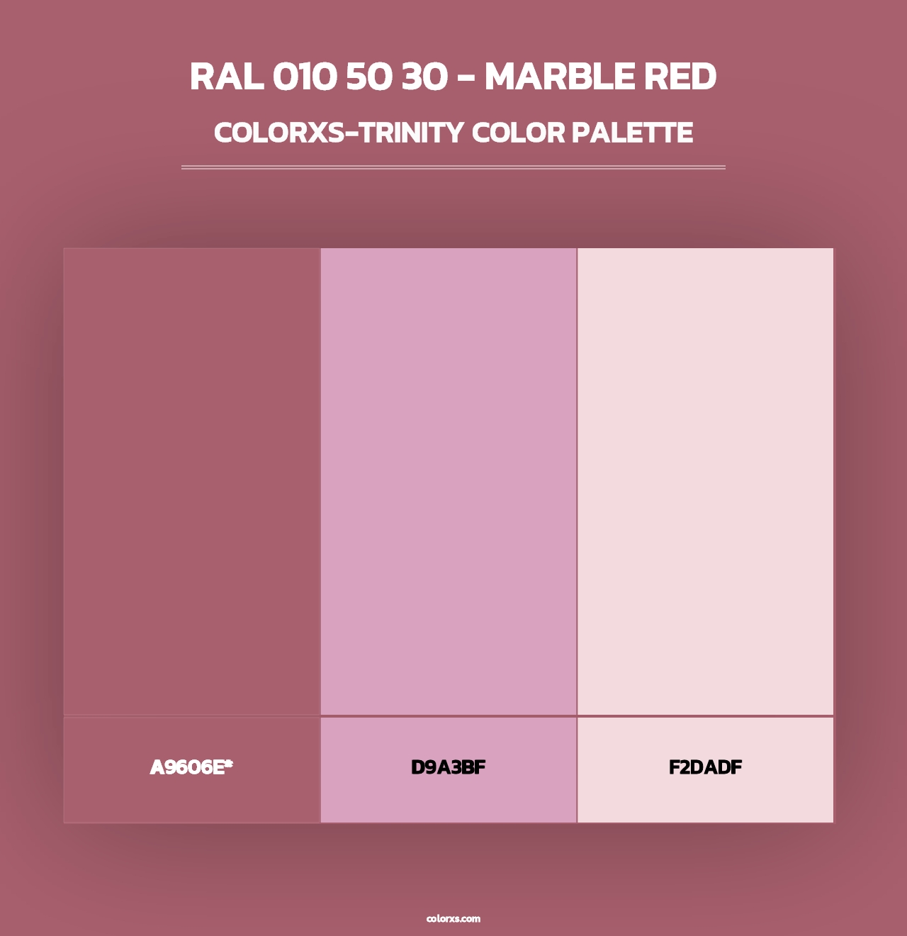 RAL 010 50 30 - Marble Red - Colorxs Trinity Palette