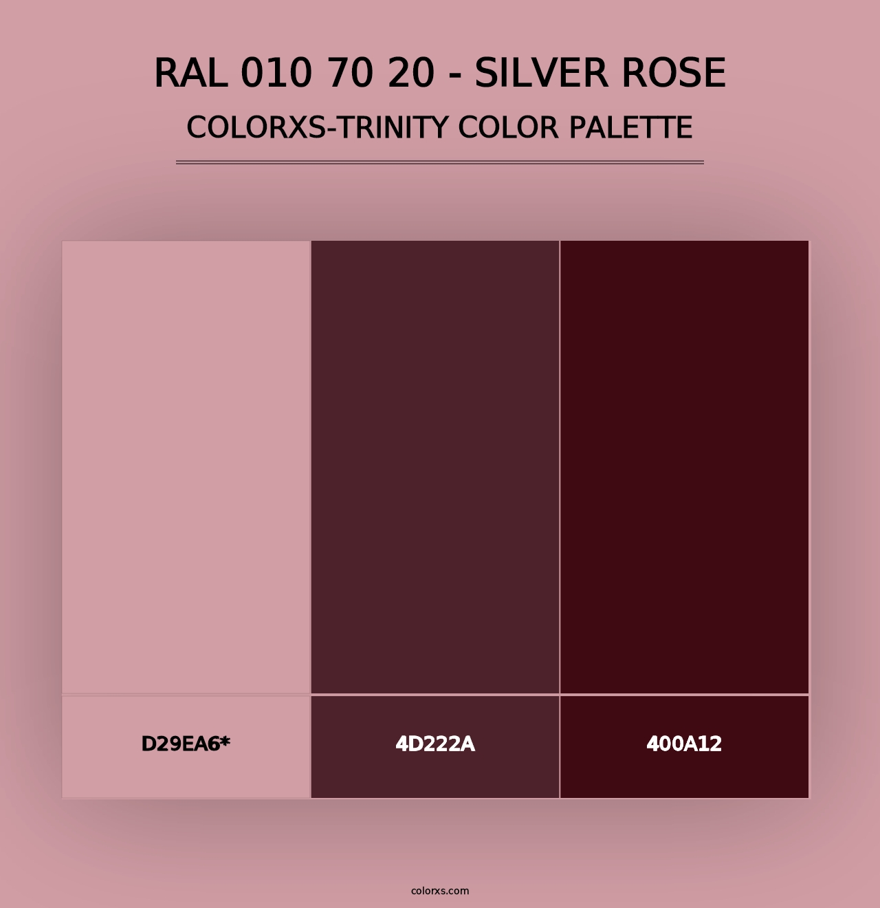 RAL 010 70 20 - Silver Rose - Colorxs Trinity Palette