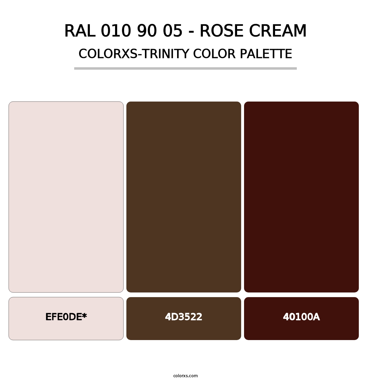 RAL 010 90 05 - Rose Cream - Colorxs Trinity Palette