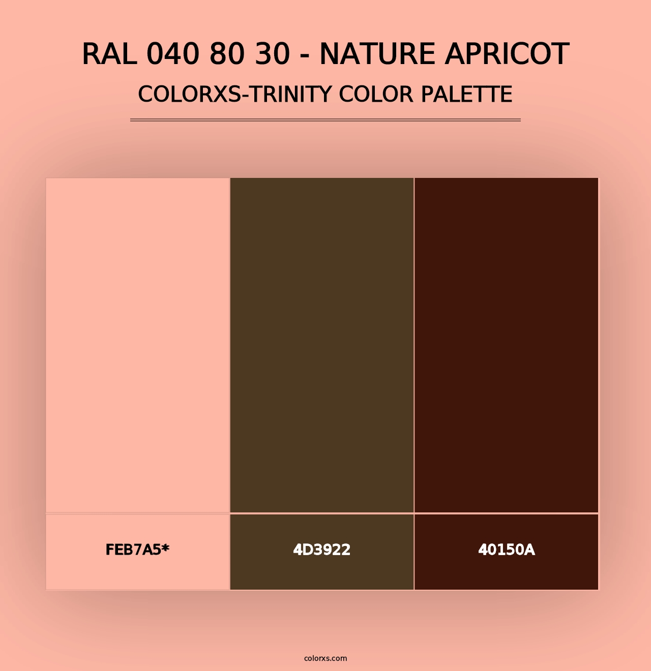 RAL 040 80 30 - Nature Apricot - Colorxs Trinity Palette