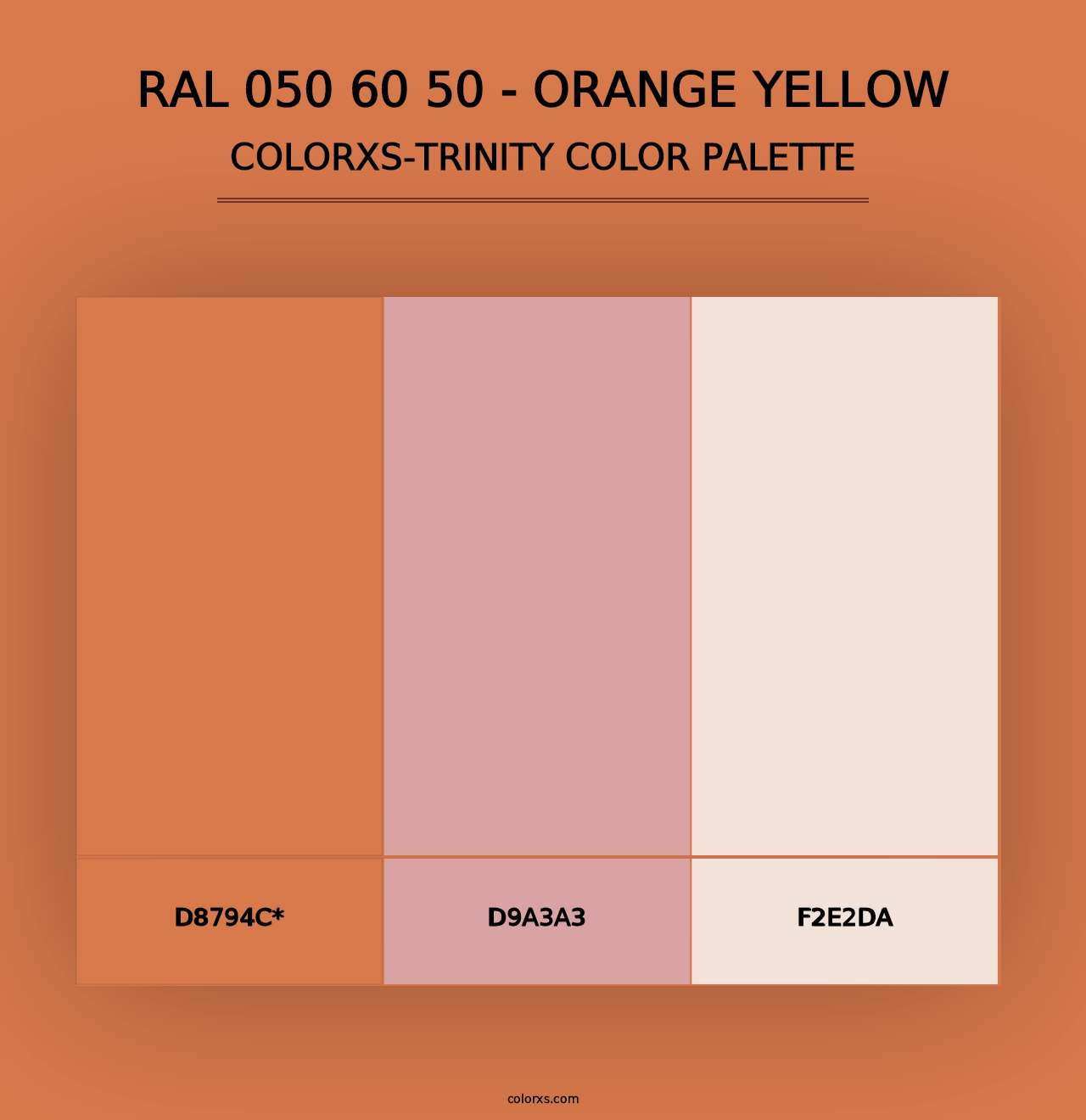 RAL 050 60 50 - Orange Yellow - Colorxs Trinity Palette