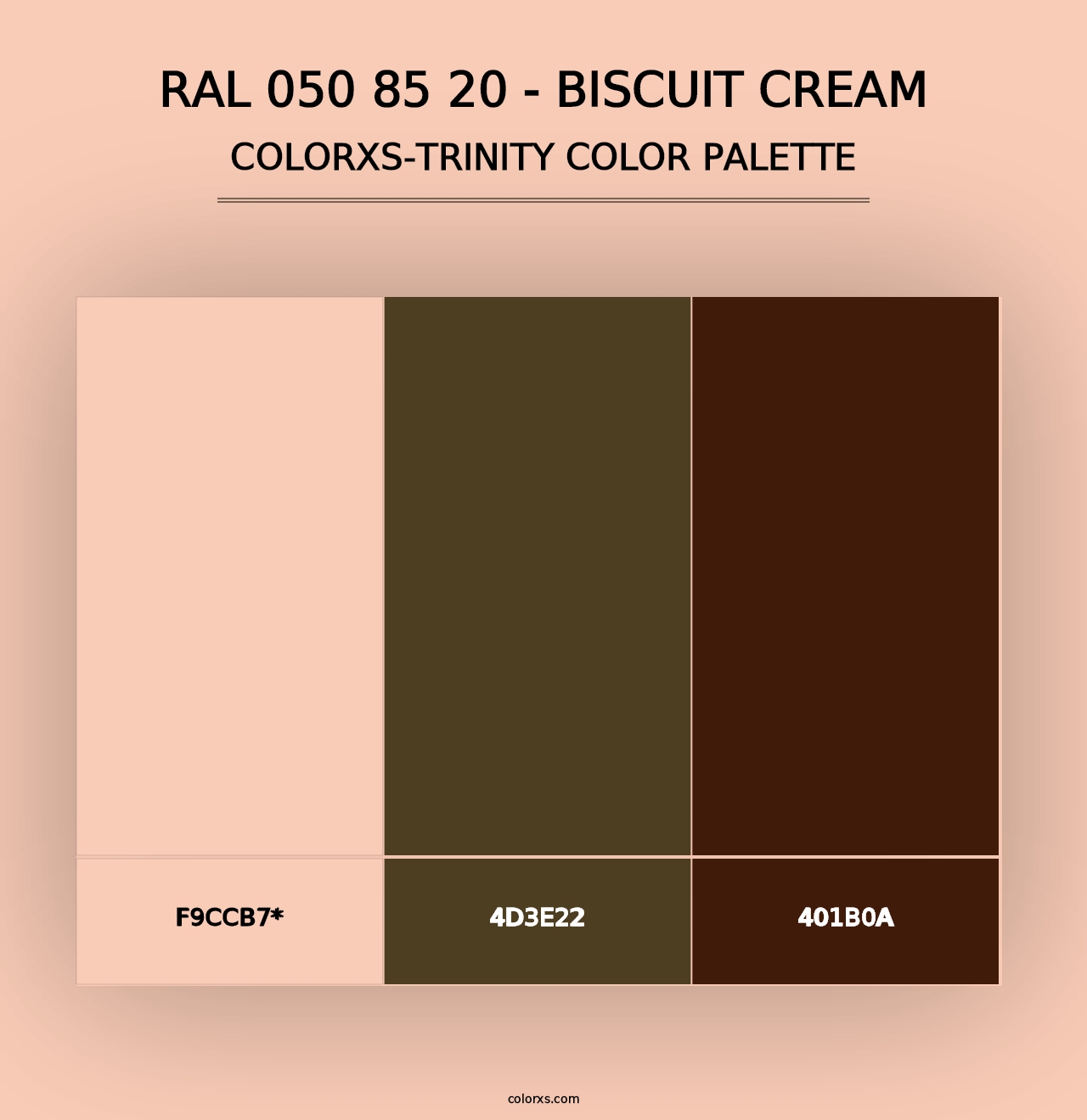 RAL 050 85 20 - Biscuit Cream - Colorxs Trinity Palette