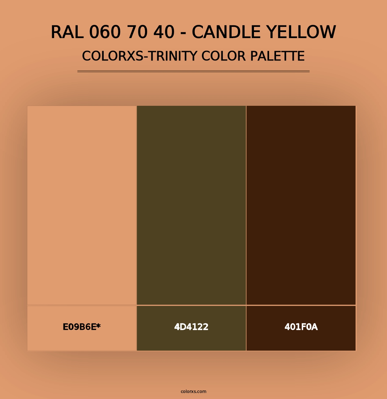 RAL 060 70 40 - Candle Yellow - Colorxs Trinity Palette