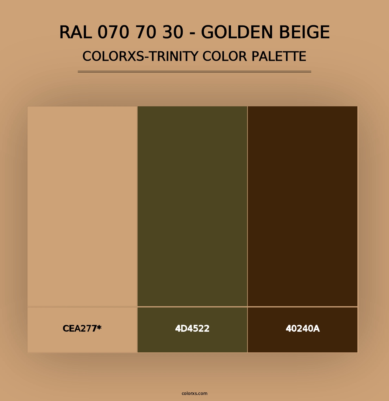 RAL 070 70 30 - Golden Beige - Colorxs Trinity Palette