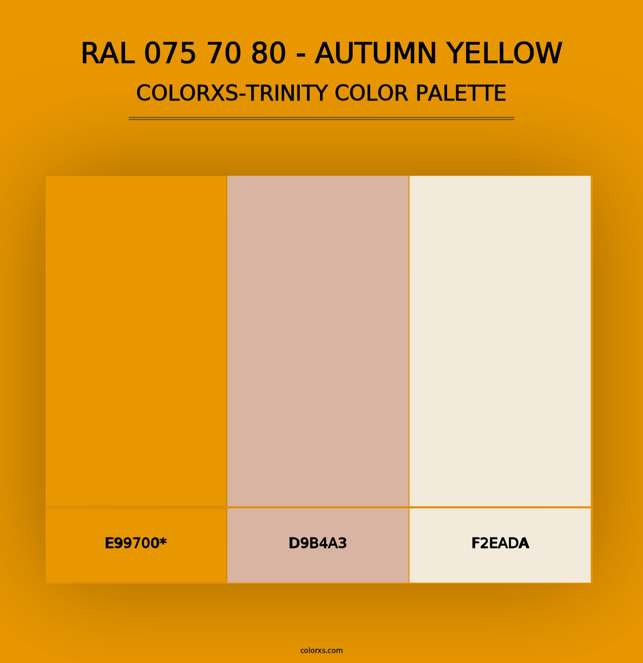 RAL 075 70 80 - Autumn Yellow - Colorxs Trinity Palette