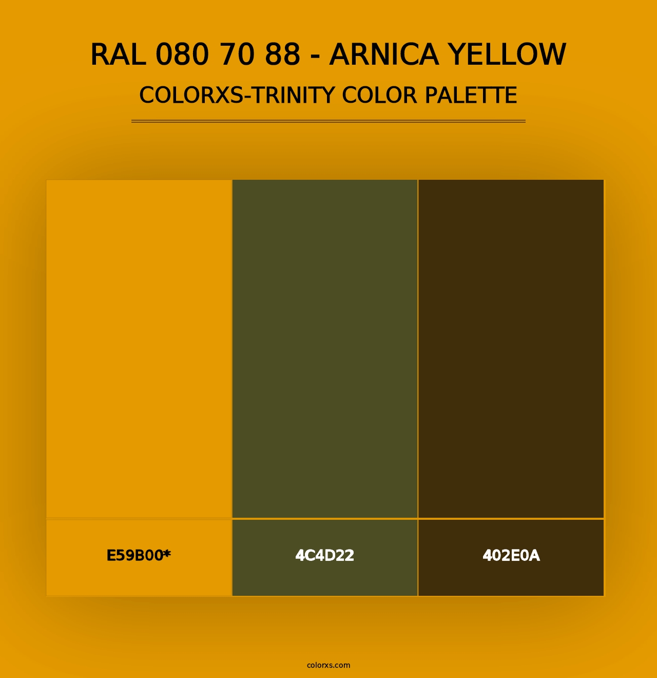 RAL 080 70 88 - Arnica Yellow - Colorxs Trinity Palette