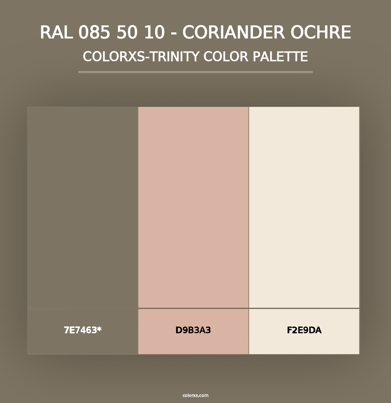 RAL 085 50 10 - Coriander Ochre - Colorxs Trinity Palette