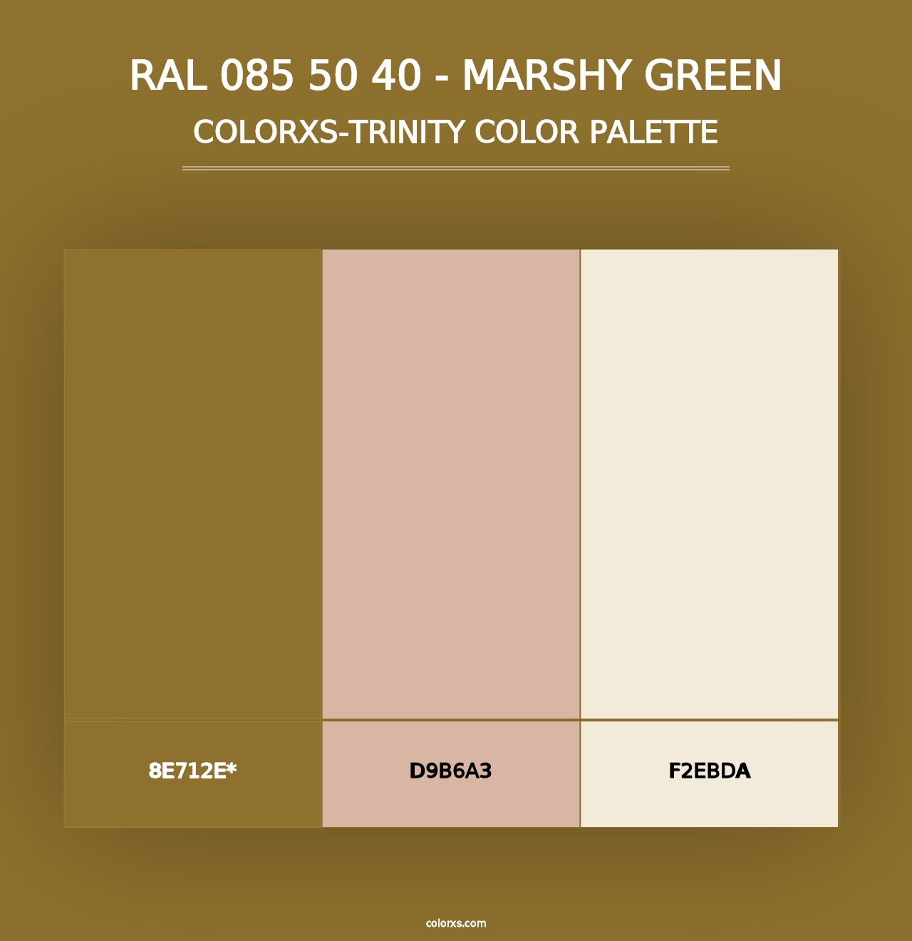 RAL 085 50 40 - Marshy Green - Colorxs Trinity Palette