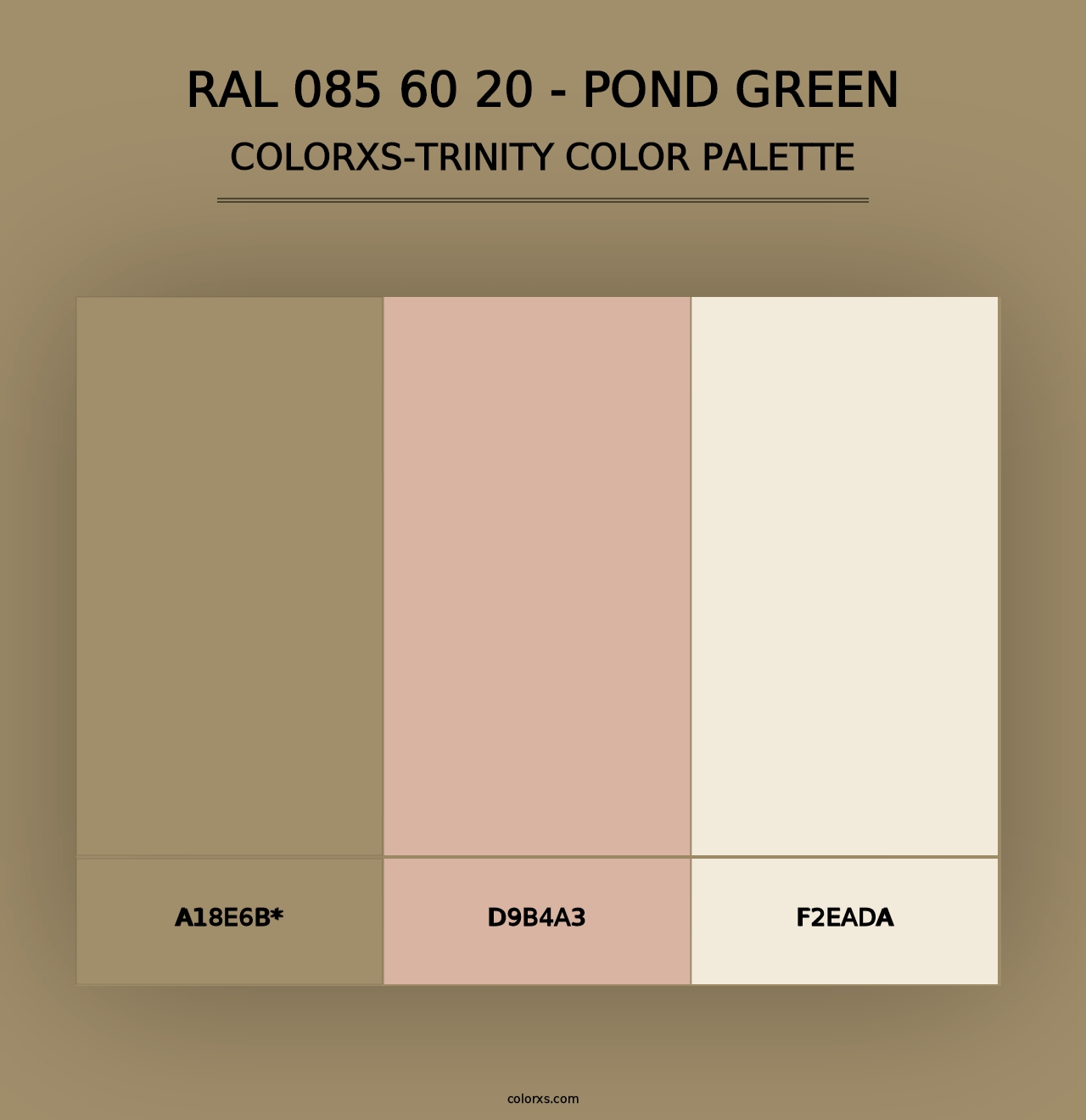 RAL 085 60 20 - Pond Green - Colorxs Trinity Palette