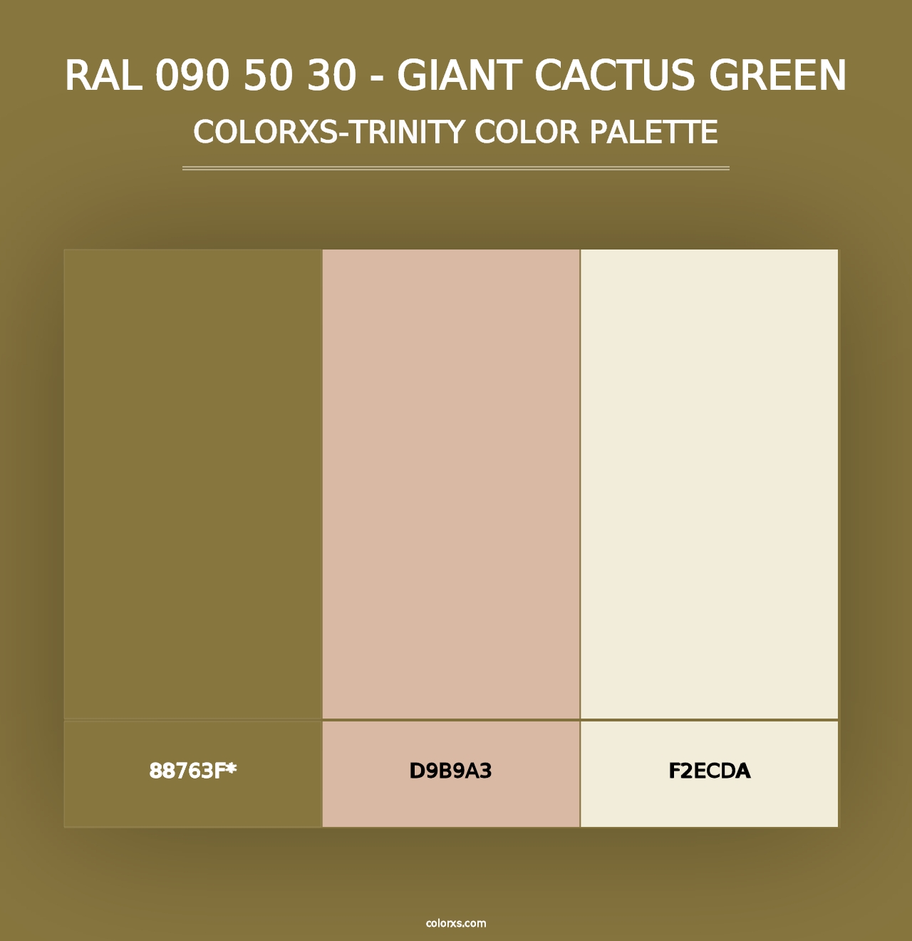 RAL 090 50 30 - Giant Cactus Green - Colorxs Trinity Palette