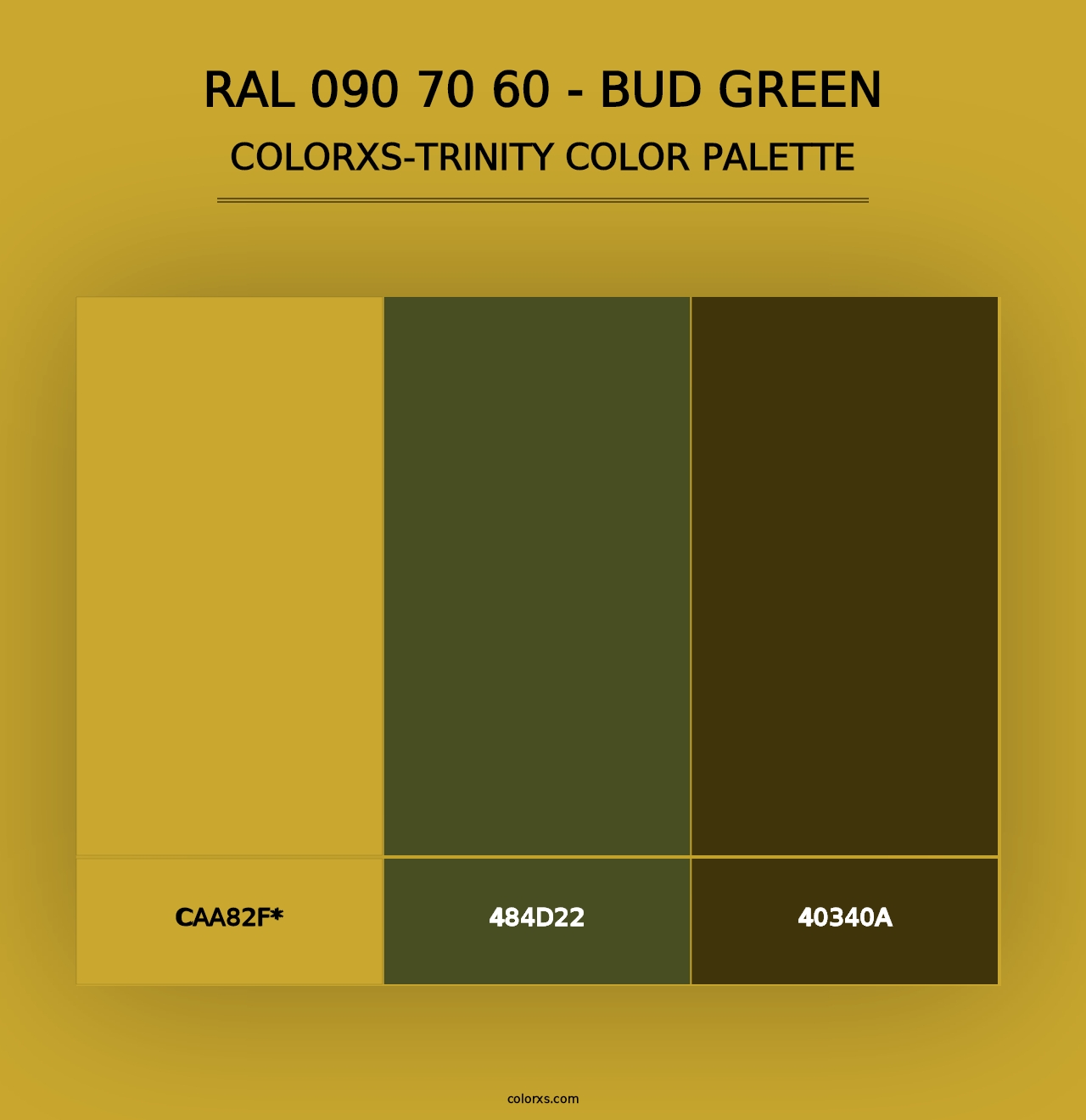 RAL 090 70 60 - Bud Green - Colorxs Trinity Palette