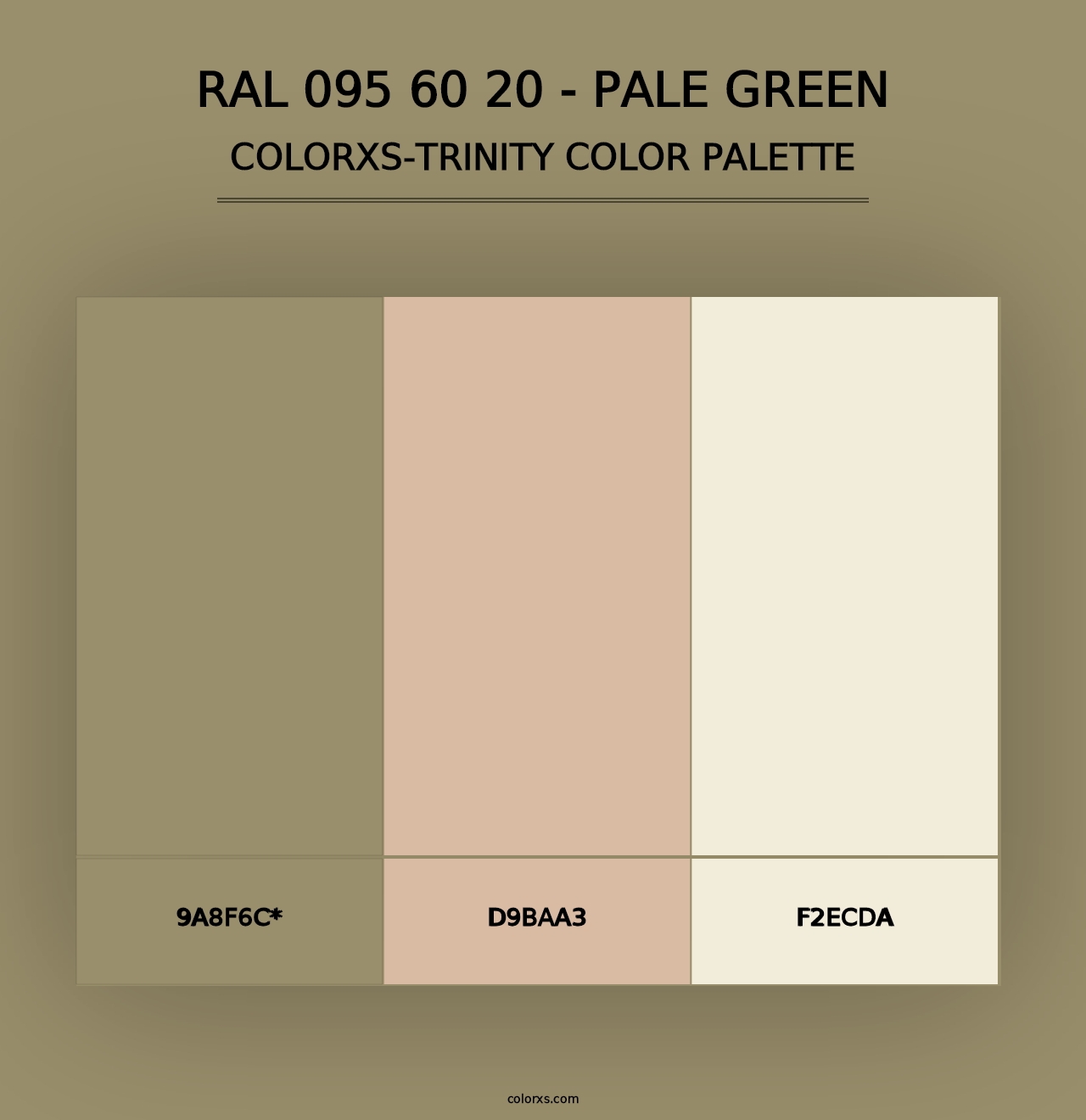 RAL 095 60 20 - Pale Green - Colorxs Trinity Palette