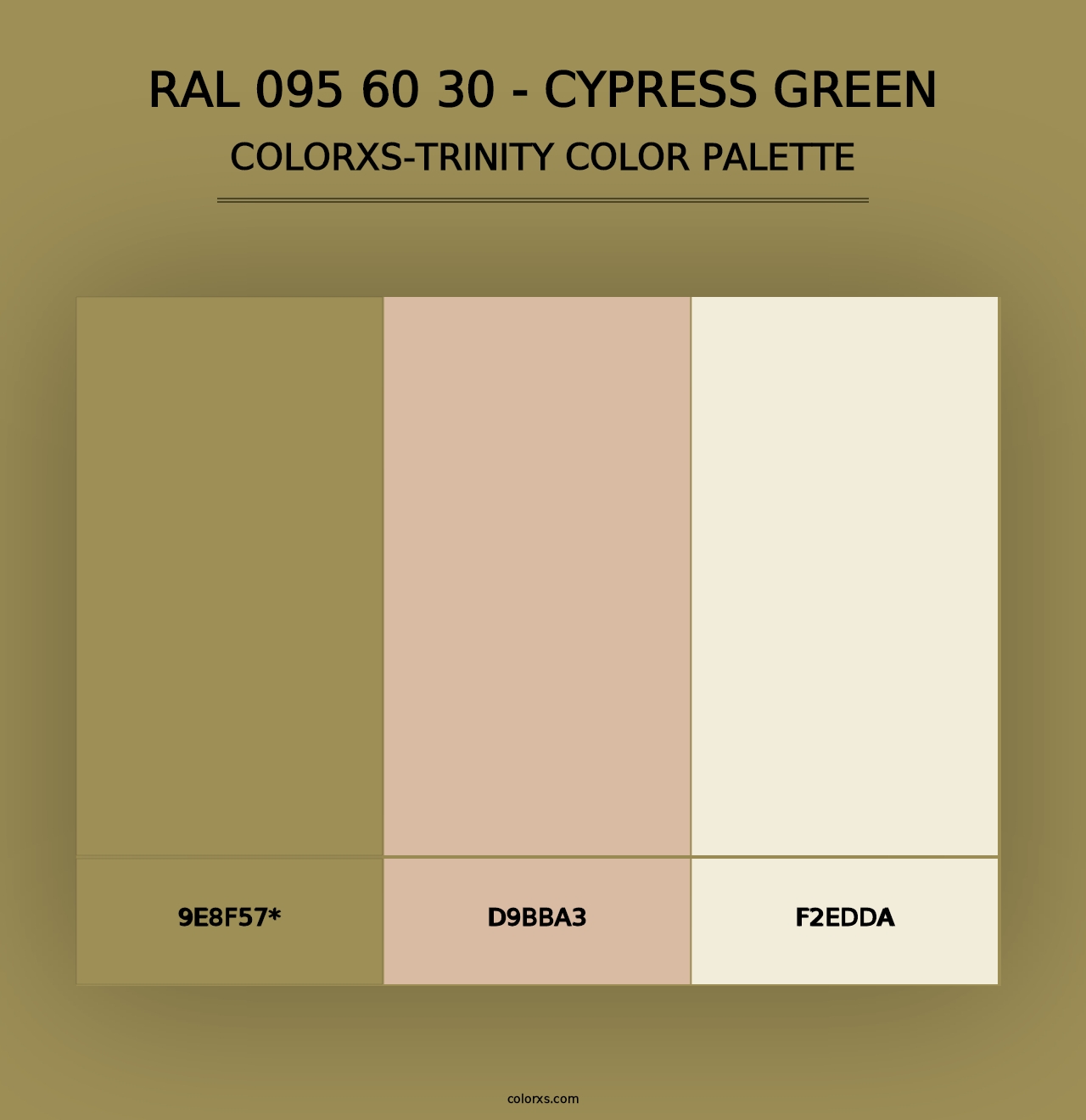 RAL 095 60 30 - Cypress Green - Colorxs Trinity Palette