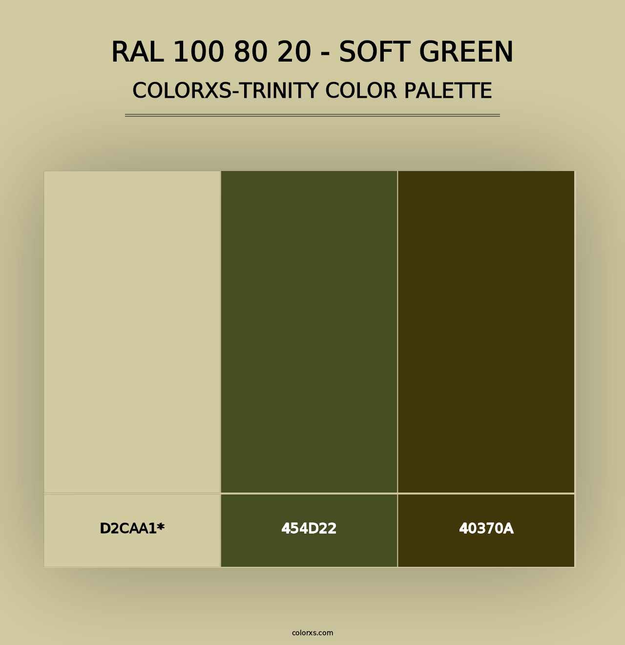 RAL 100 80 20 - Soft Green - Colorxs Trinity Palette