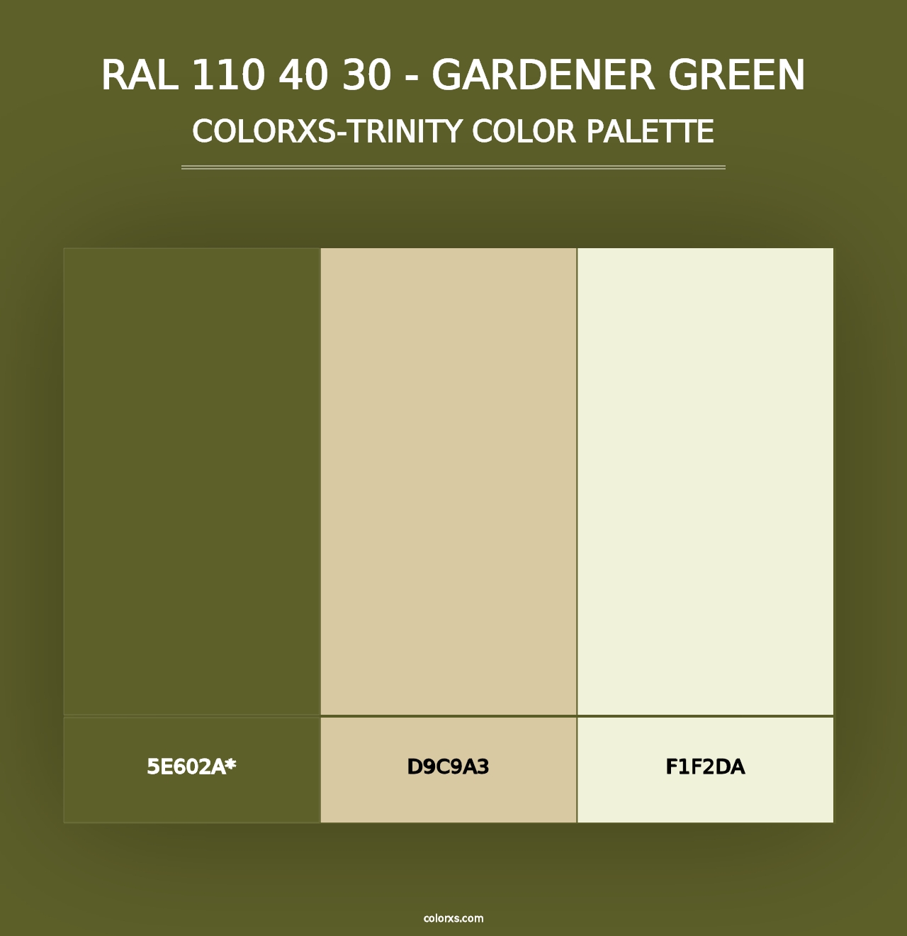 RAL 110 40 30 - Gardener Green - Colorxs Trinity Palette