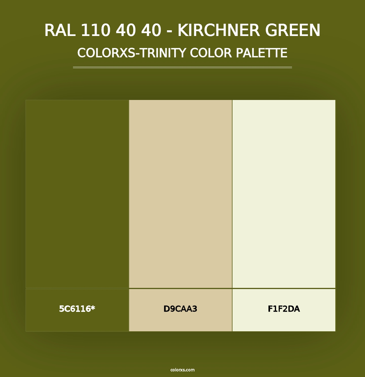 RAL 110 40 40 - Kirchner Green - Colorxs Trinity Palette