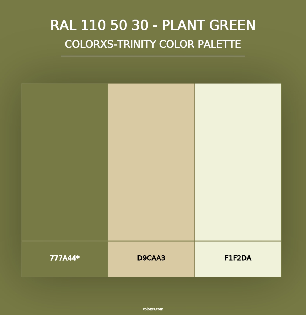 RAL 110 50 30 - Plant Green - Colorxs Trinity Palette