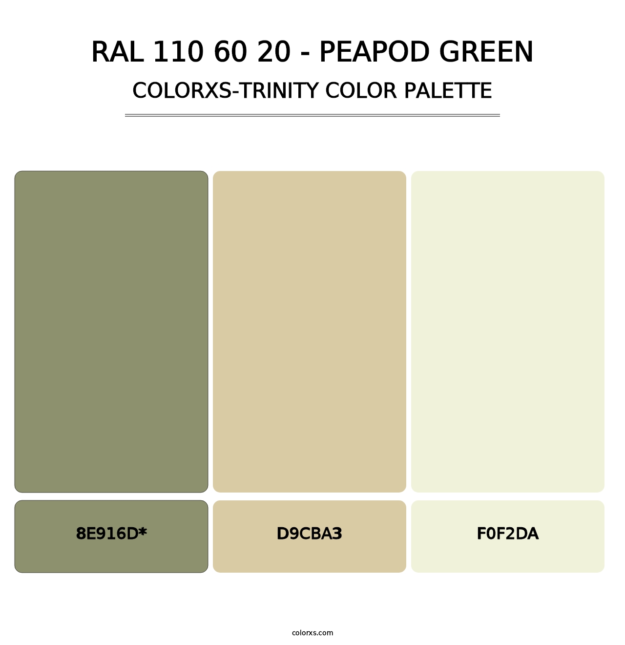 RAL 110 60 20 - Peapod Green - Colorxs Trinity Palette