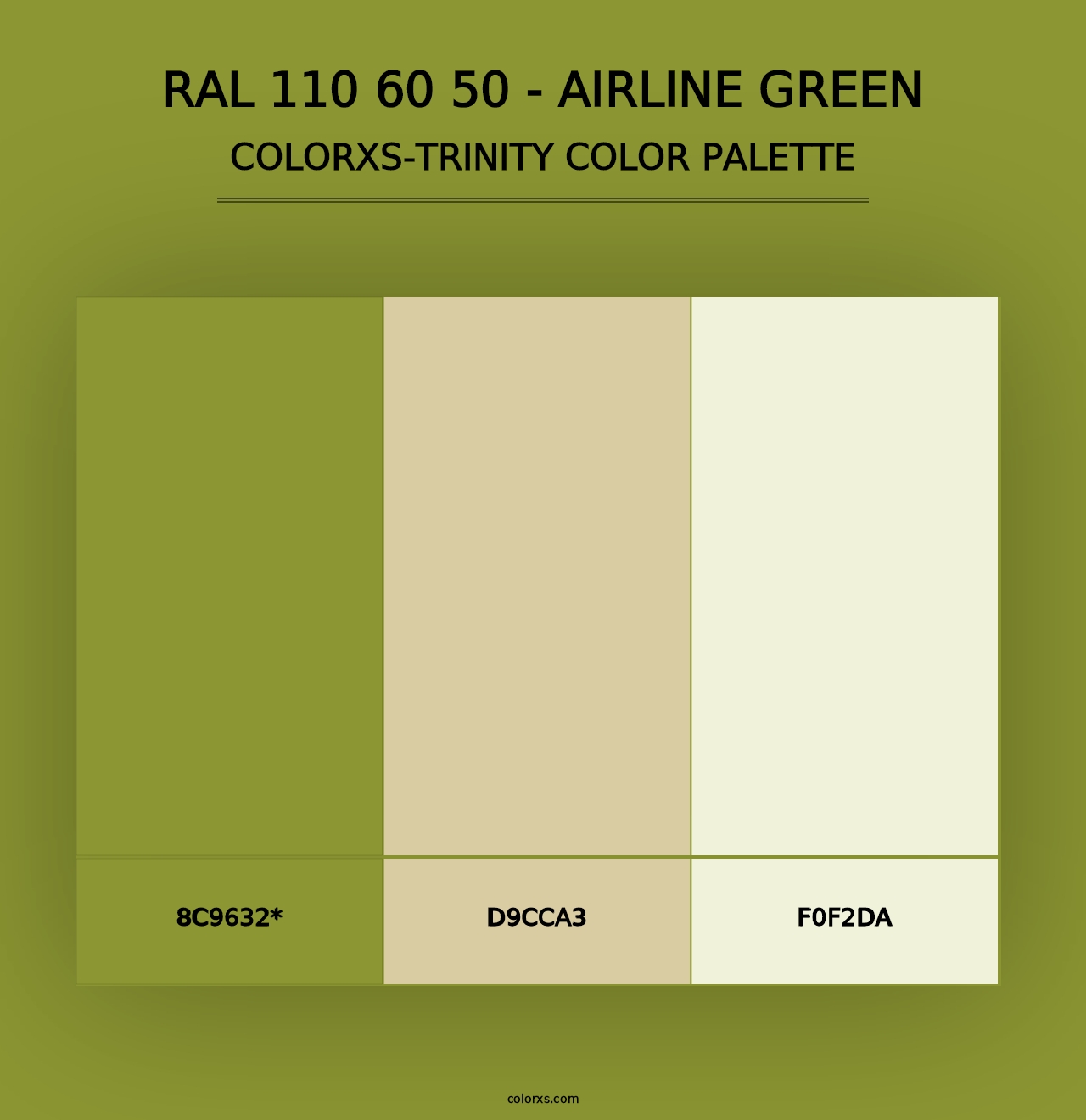 RAL 110 60 50 - Airline Green - Colorxs Trinity Palette