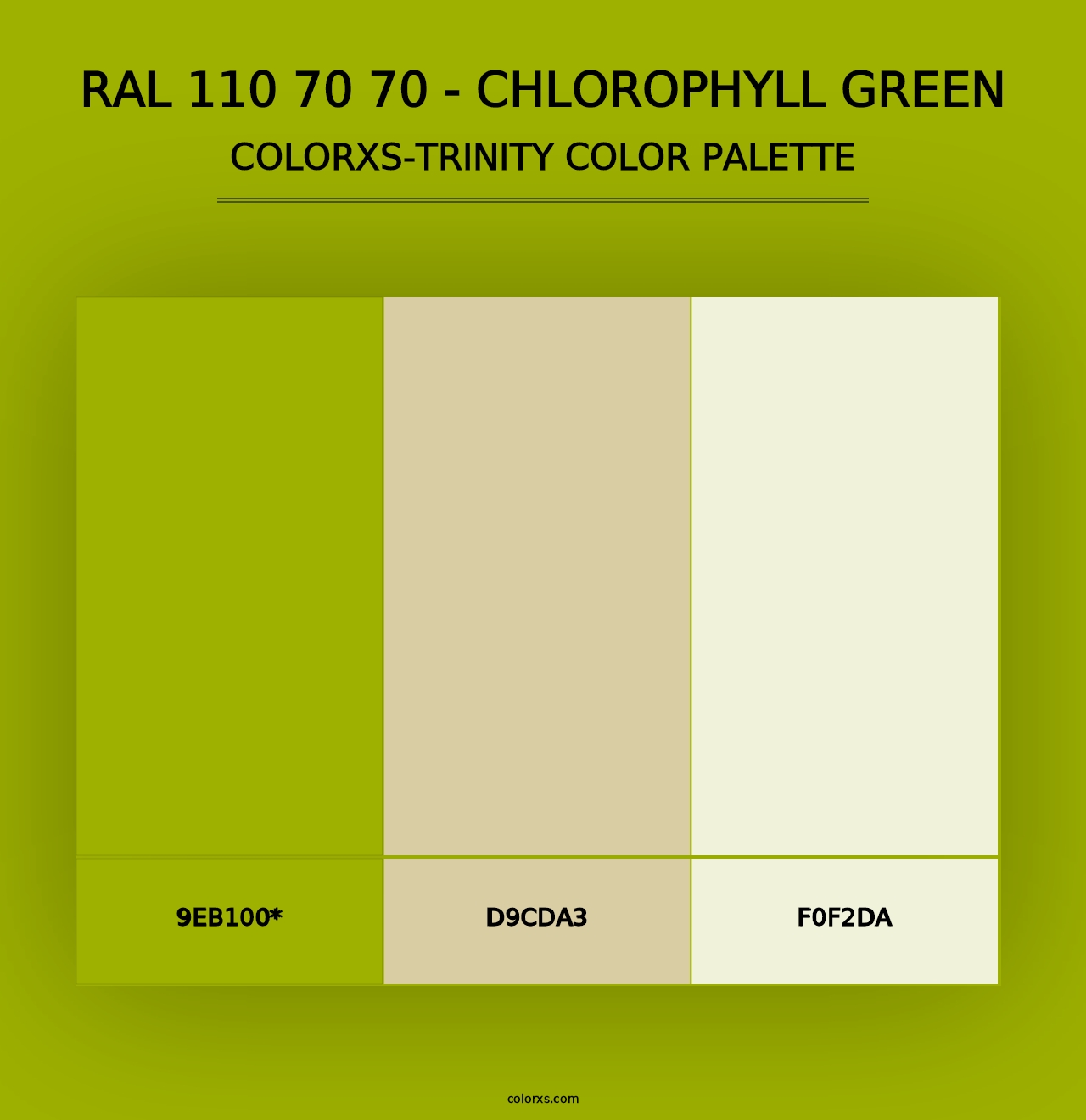 RAL 110 70 70 - Chlorophyll Green - Colorxs Trinity Palette