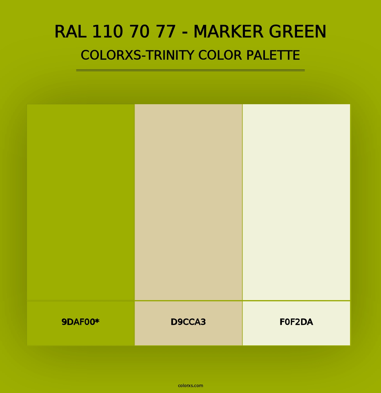 RAL 110 70 77 - Marker Green - Colorxs Trinity Palette