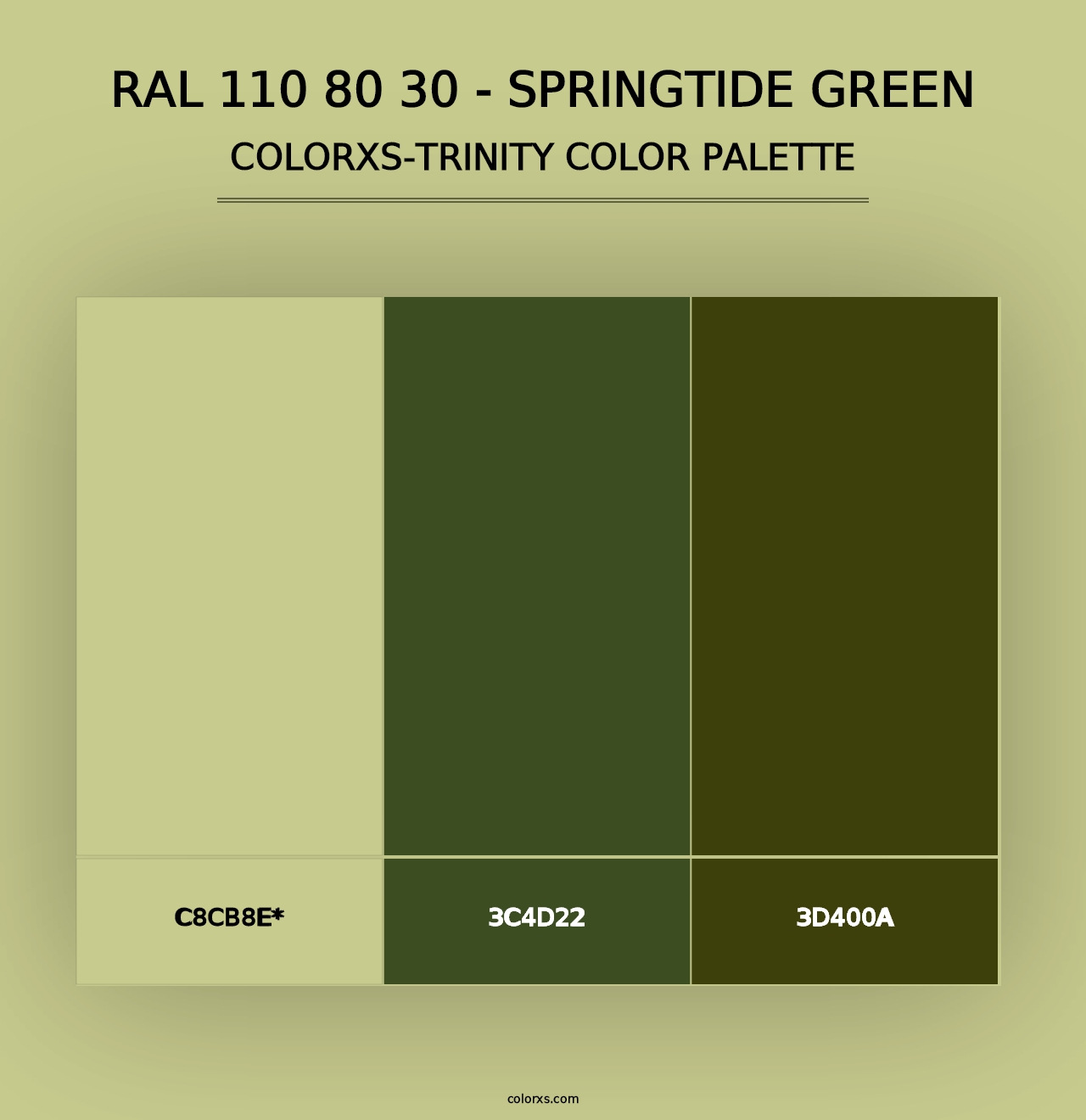 RAL 110 80 30 - Springtide Green - Colorxs Trinity Palette