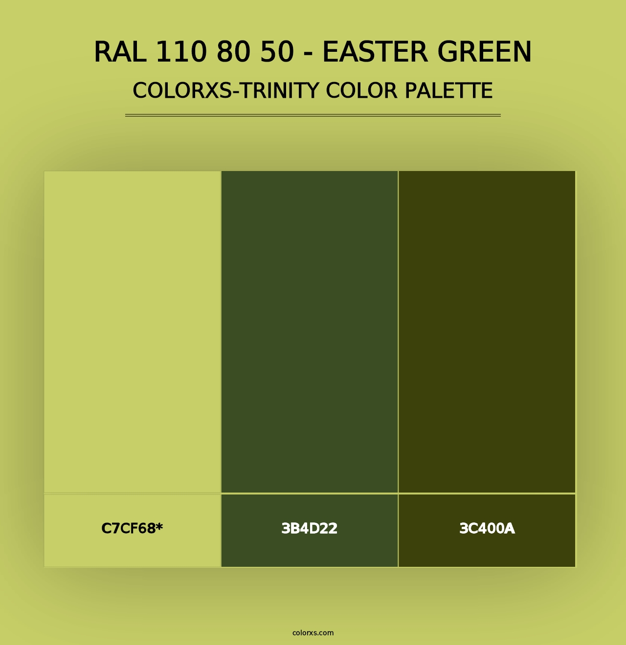 RAL 110 80 50 - Easter Green - Colorxs Trinity Palette