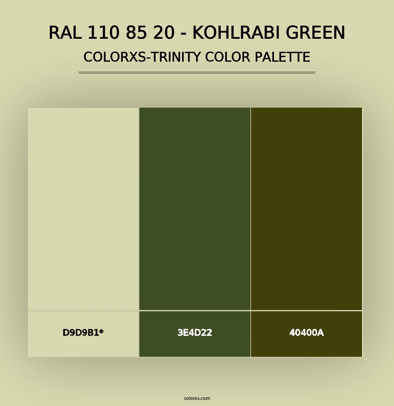 RAL 110 85 20 - Kohlrabi Green - Colorxs Trinity Palette