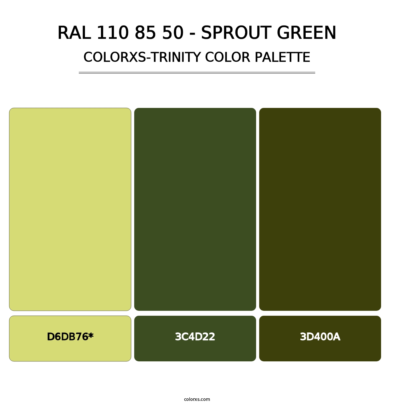 RAL 110 85 50 - Sprout Green - Colorxs Trinity Palette