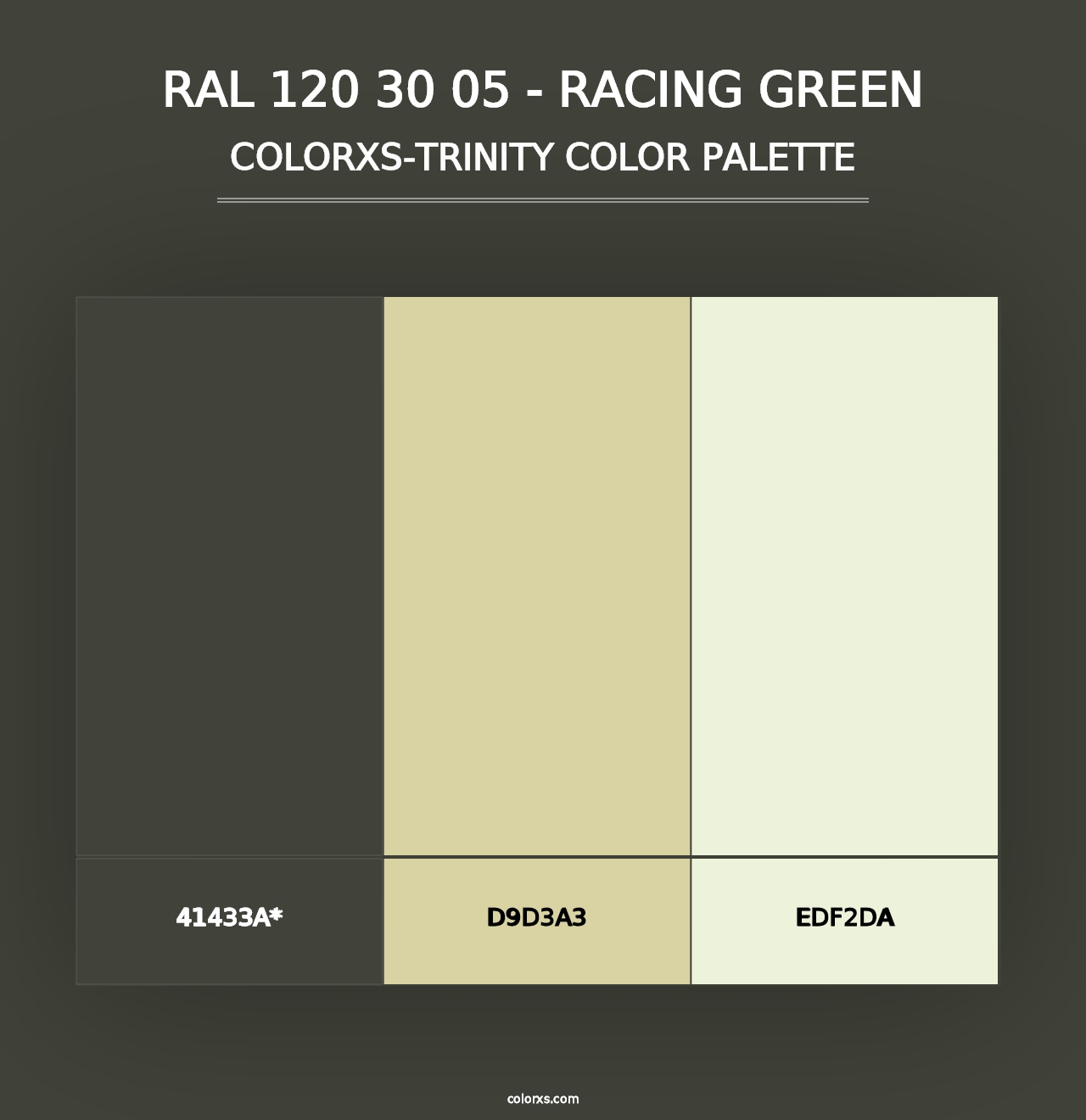 RAL 120 30 05 - Racing Green - Colorxs Trinity Palette