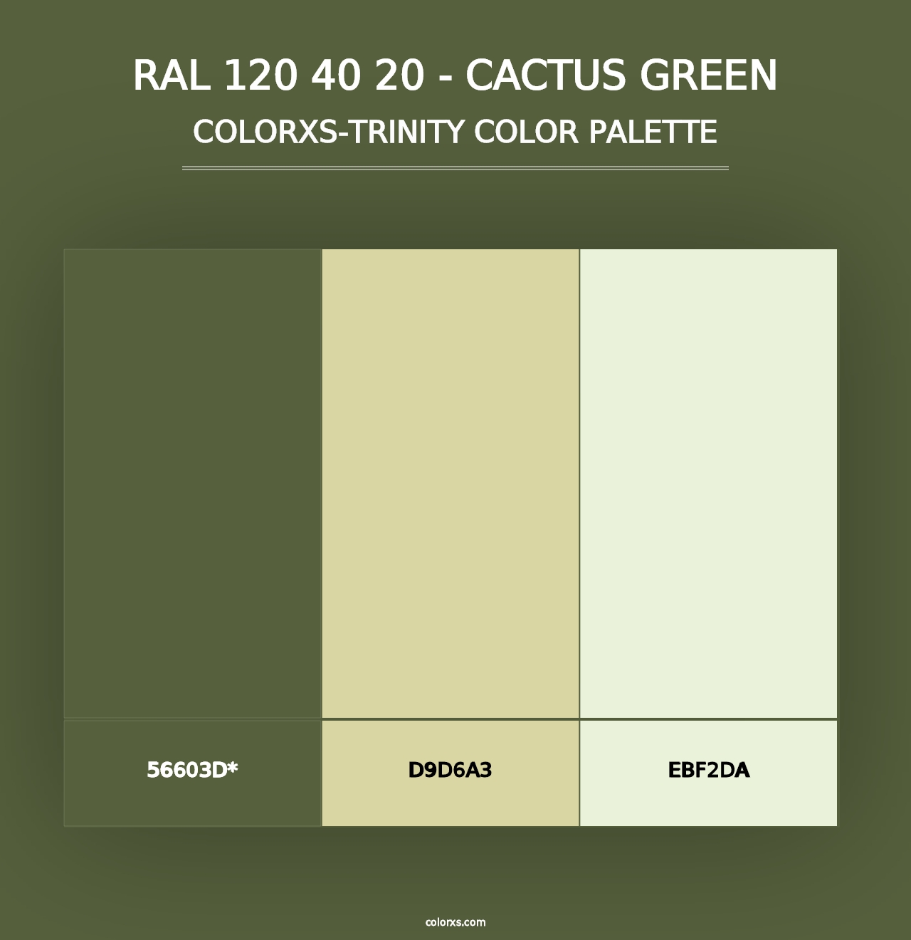 RAL 120 40 20 - Cactus Green - Colorxs Trinity Palette