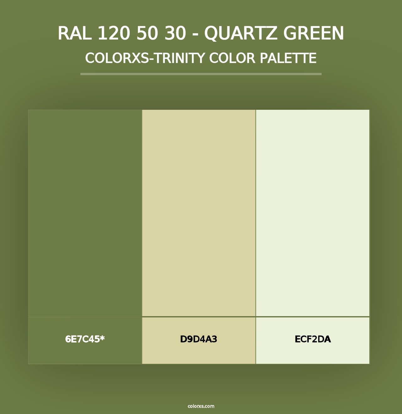 RAL 120 50 30 - Quartz Green - Colorxs Trinity Palette