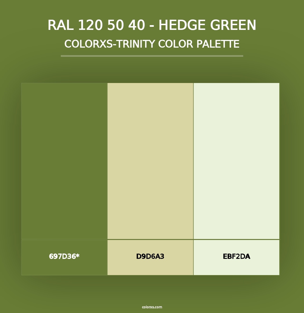 RAL 120 50 40 - Hedge Green - Colorxs Trinity Palette