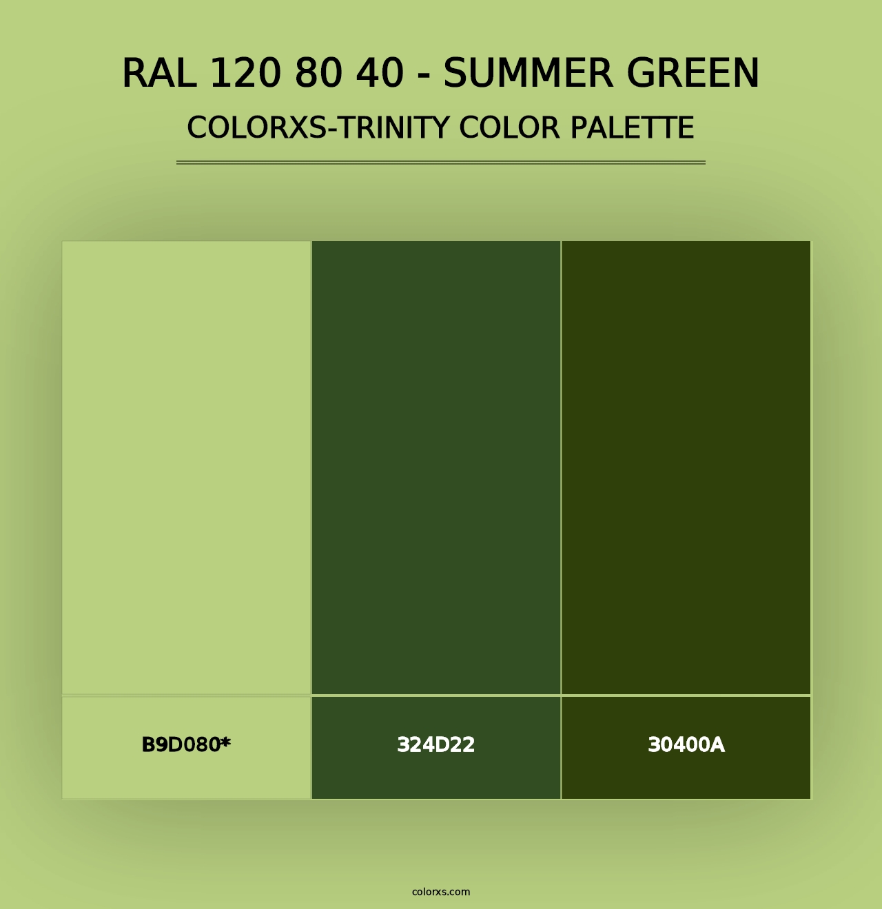 RAL 120 80 40 - Summer Green - Colorxs Trinity Palette