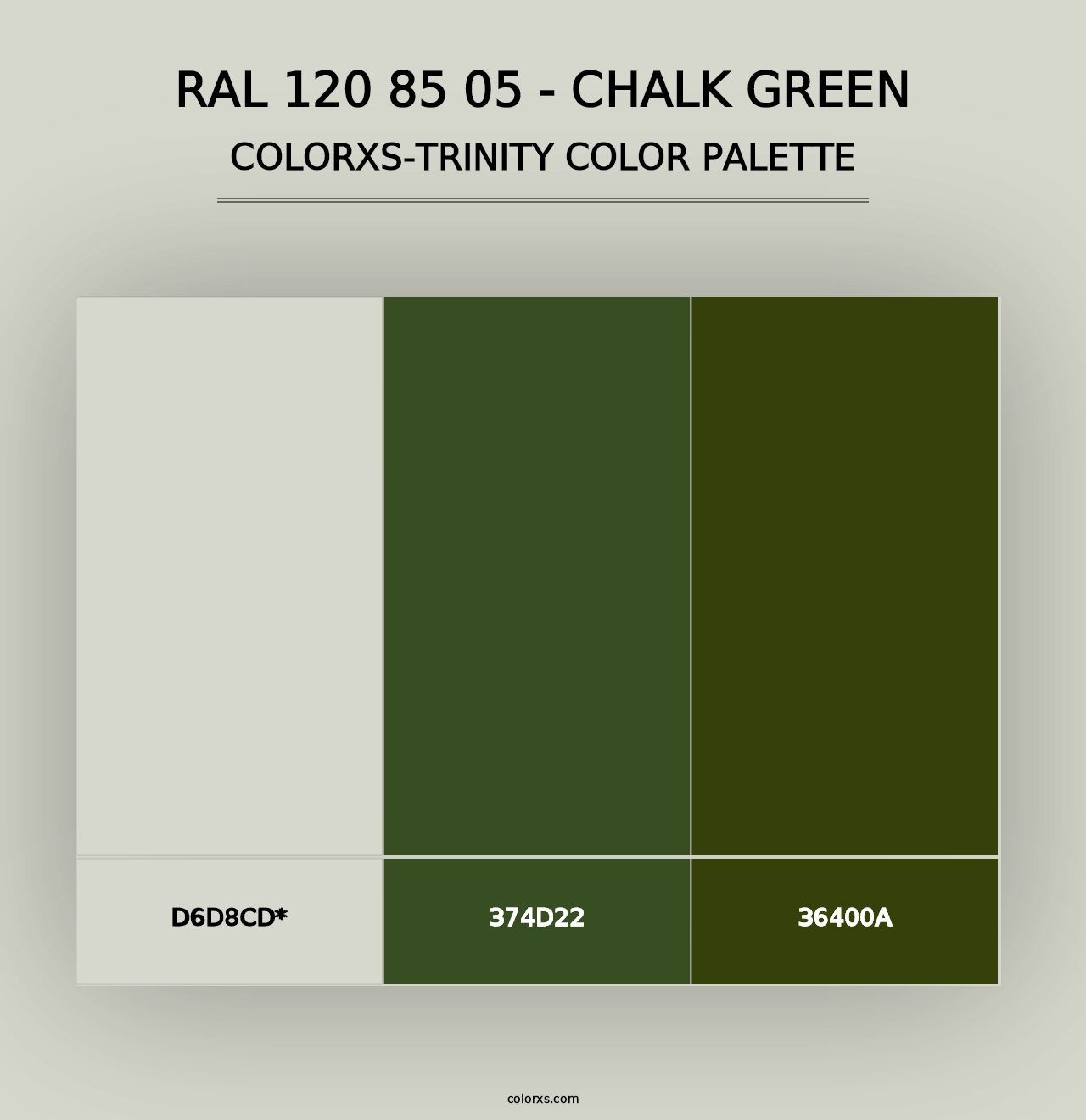 RAL 120 85 05 - Chalk Green - Colorxs Trinity Palette