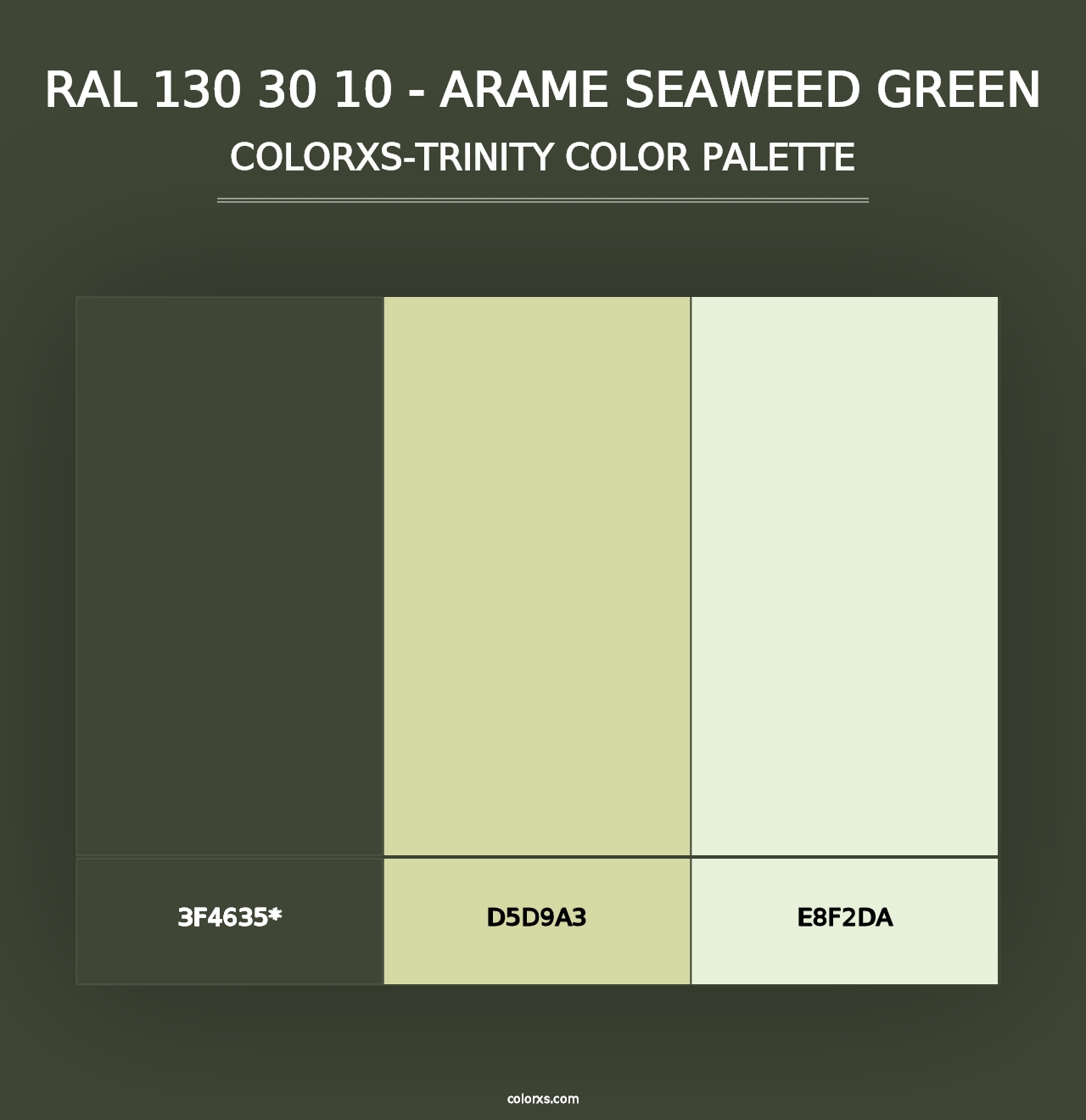 RAL 130 30 10 - Arame Seaweed Green - Colorxs Trinity Palette