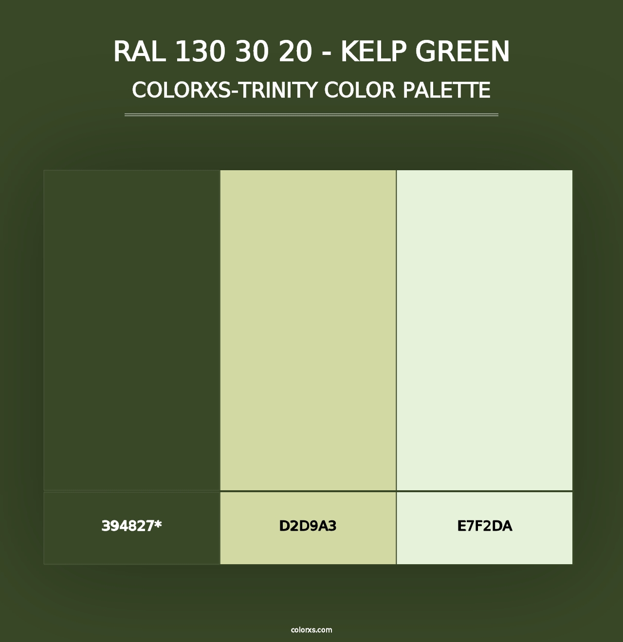 RAL 130 30 20 - Kelp Green - Colorxs Trinity Palette