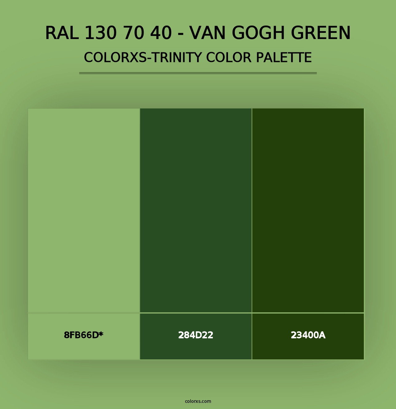 RAL 130 70 40 - Van Gogh Green - Colorxs Trinity Palette