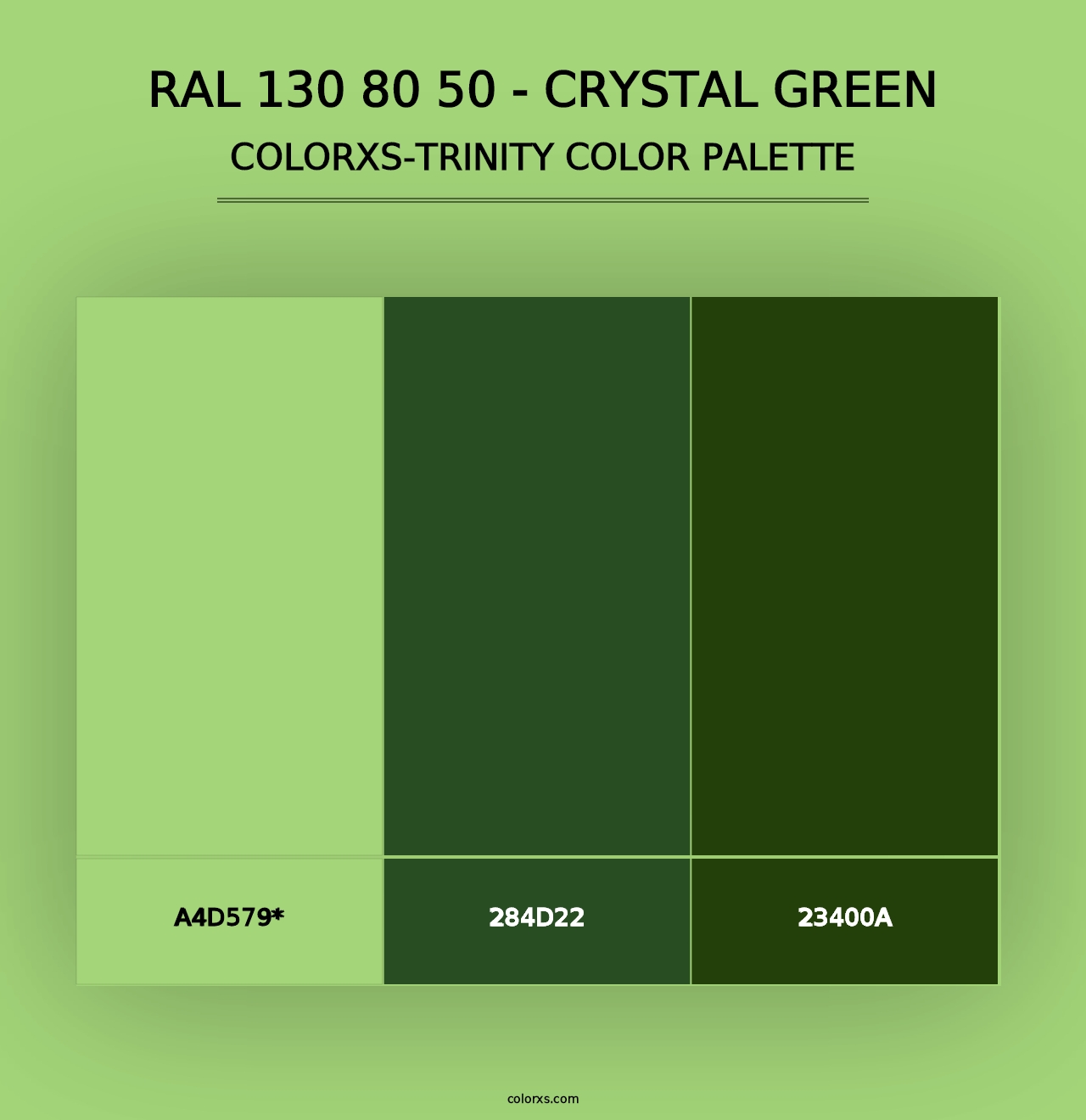 RAL 130 80 50 - Crystal Green - Colorxs Trinity Palette