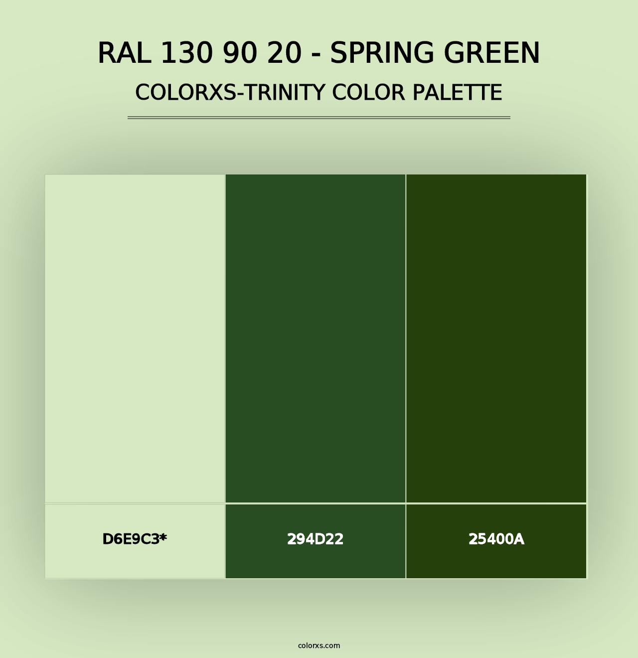 RAL 130 90 20 - Spring Green - Colorxs Trinity Palette