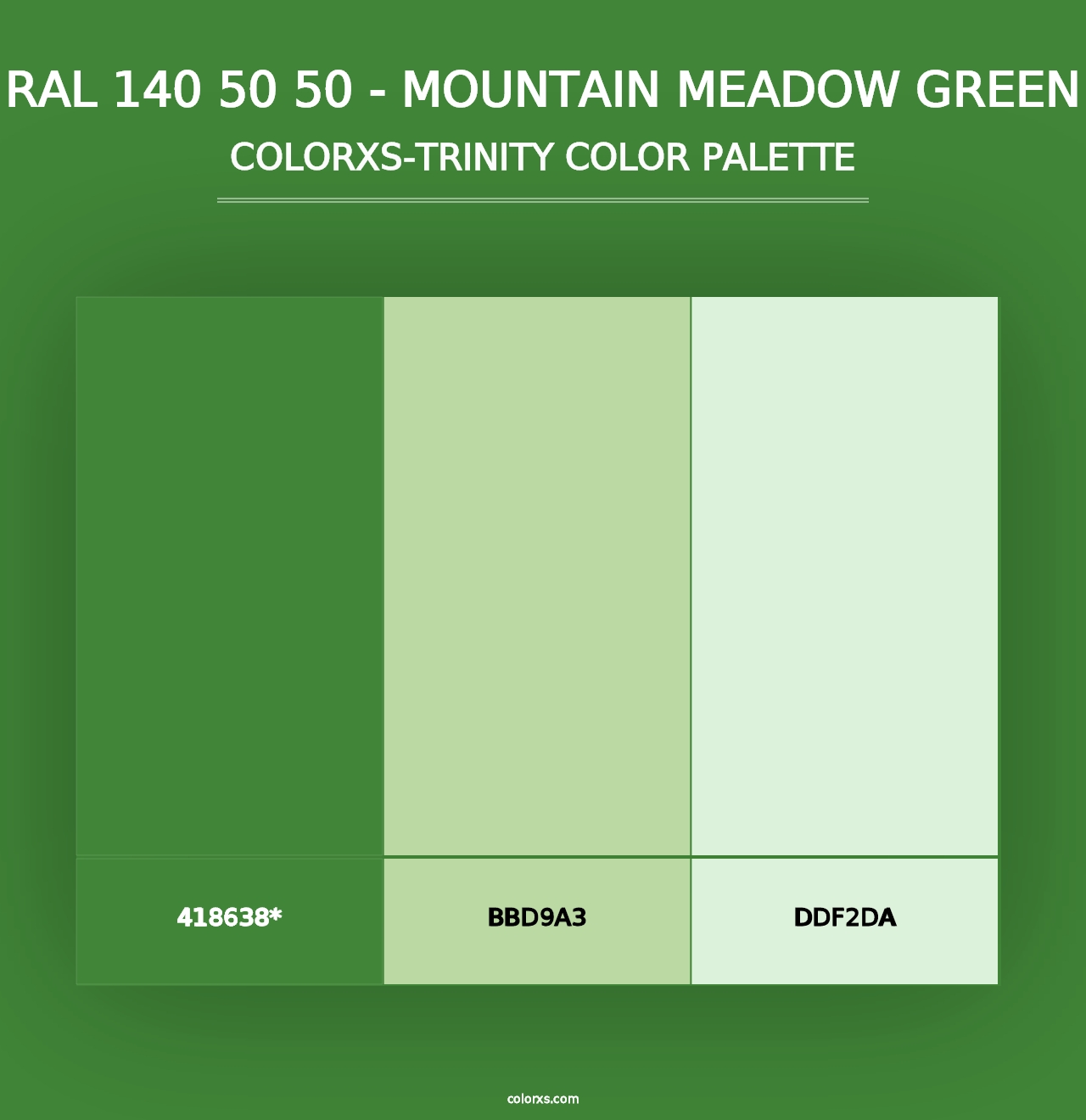 RAL 140 50 50 - Mountain Meadow Green - Colorxs Trinity Palette