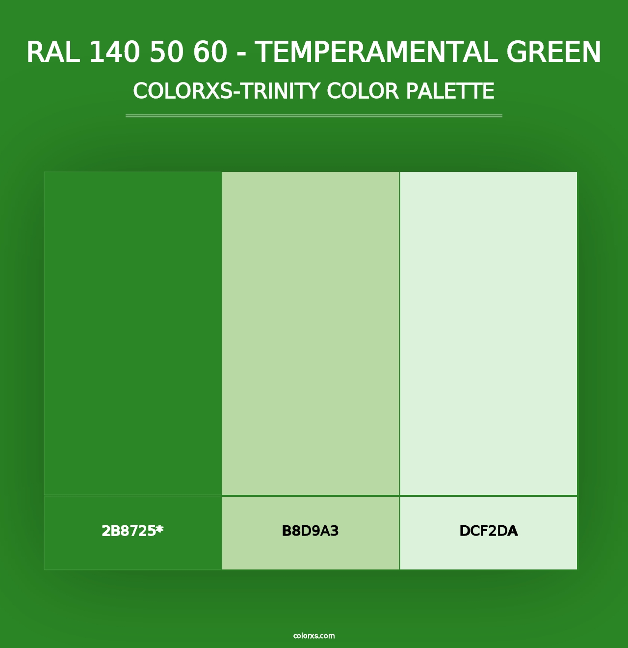 RAL 140 50 60 - Temperamental Green - Colorxs Trinity Palette