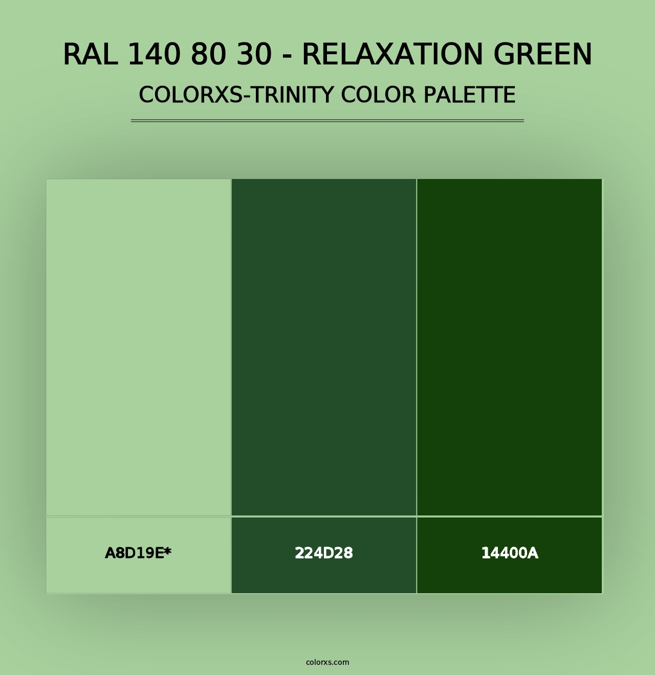 RAL 140 80 30 - Relaxation Green - Colorxs Trinity Palette