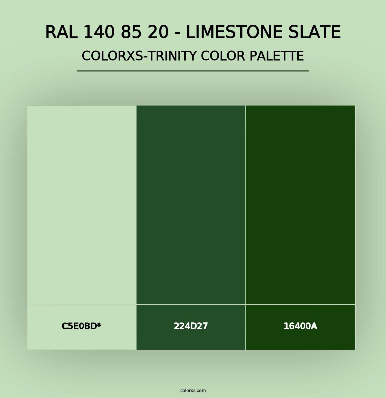 RAL 140 85 20 - Limestone Slate - Colorxs Trinity Palette