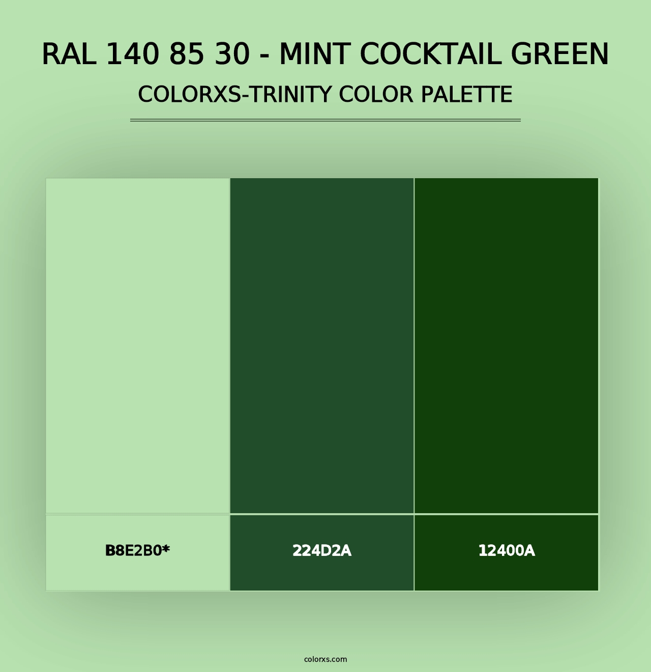 RAL 140 85 30 - Mint Cocktail Green - Colorxs Trinity Palette