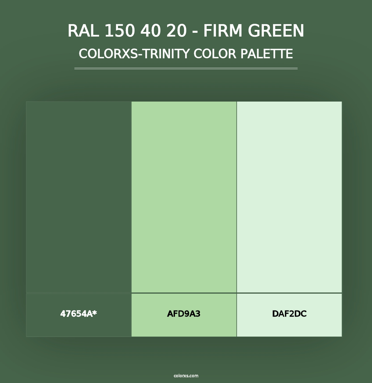 RAL 150 40 20 - Firm Green - Colorxs Trinity Palette