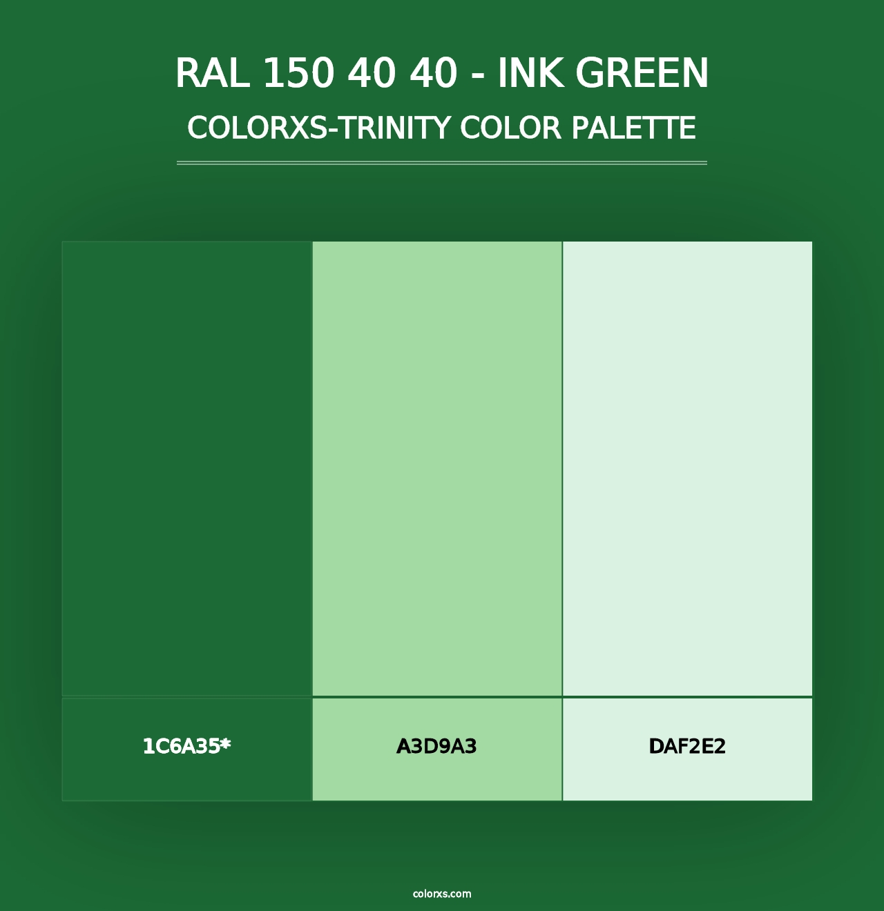 RAL 150 40 40 - Ink Green - Colorxs Trinity Palette