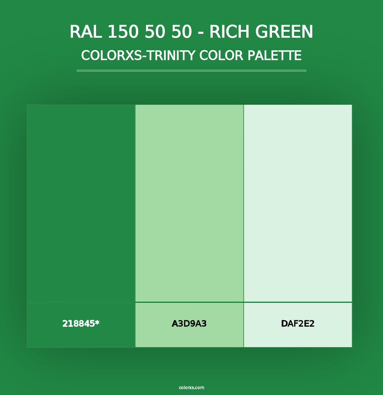 RAL 150 50 50 - Rich Green - Colorxs Trinity Palette