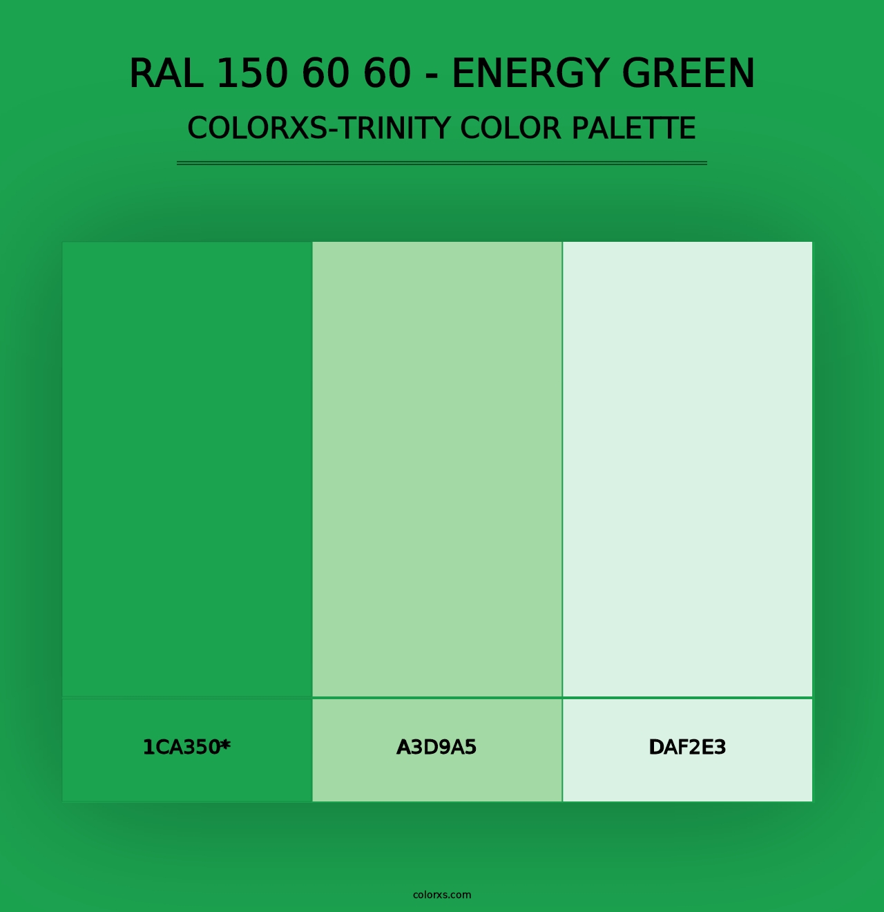 RAL 150 60 60 - Energy Green - Colorxs Trinity Palette